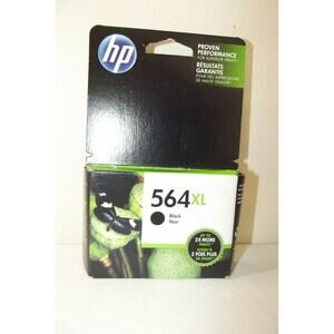 Genuine HP 564 XL Black High Yield Printer Ink Cartridge CN684WN NEW, Sept 2017